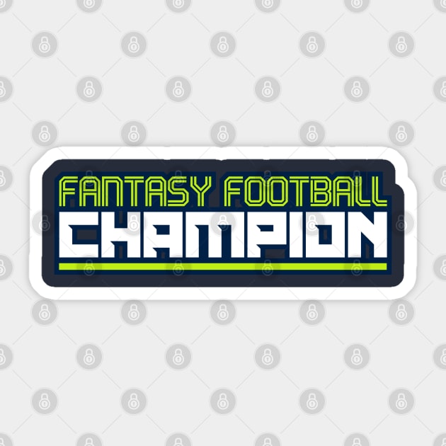 Fantasy Football Champion Sticker by JWDesigns